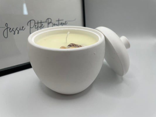 Handmade Eco-Resin Soy Candle – Orange & Lemon Essential Oils