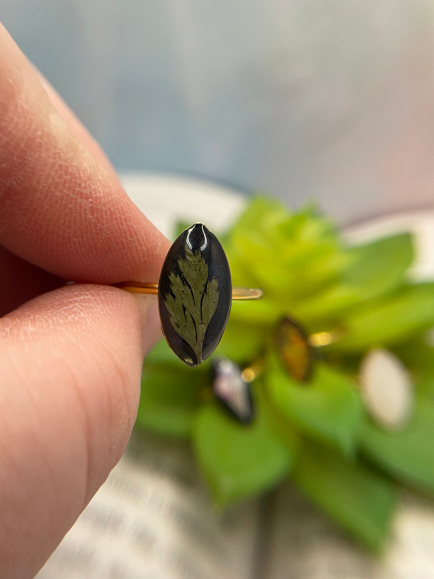 Adjustable Pointy Oval Stainless Steel Rings