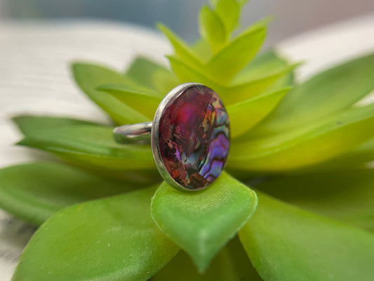 Shell Resin Ring – Stainless Steel (Adjustable)