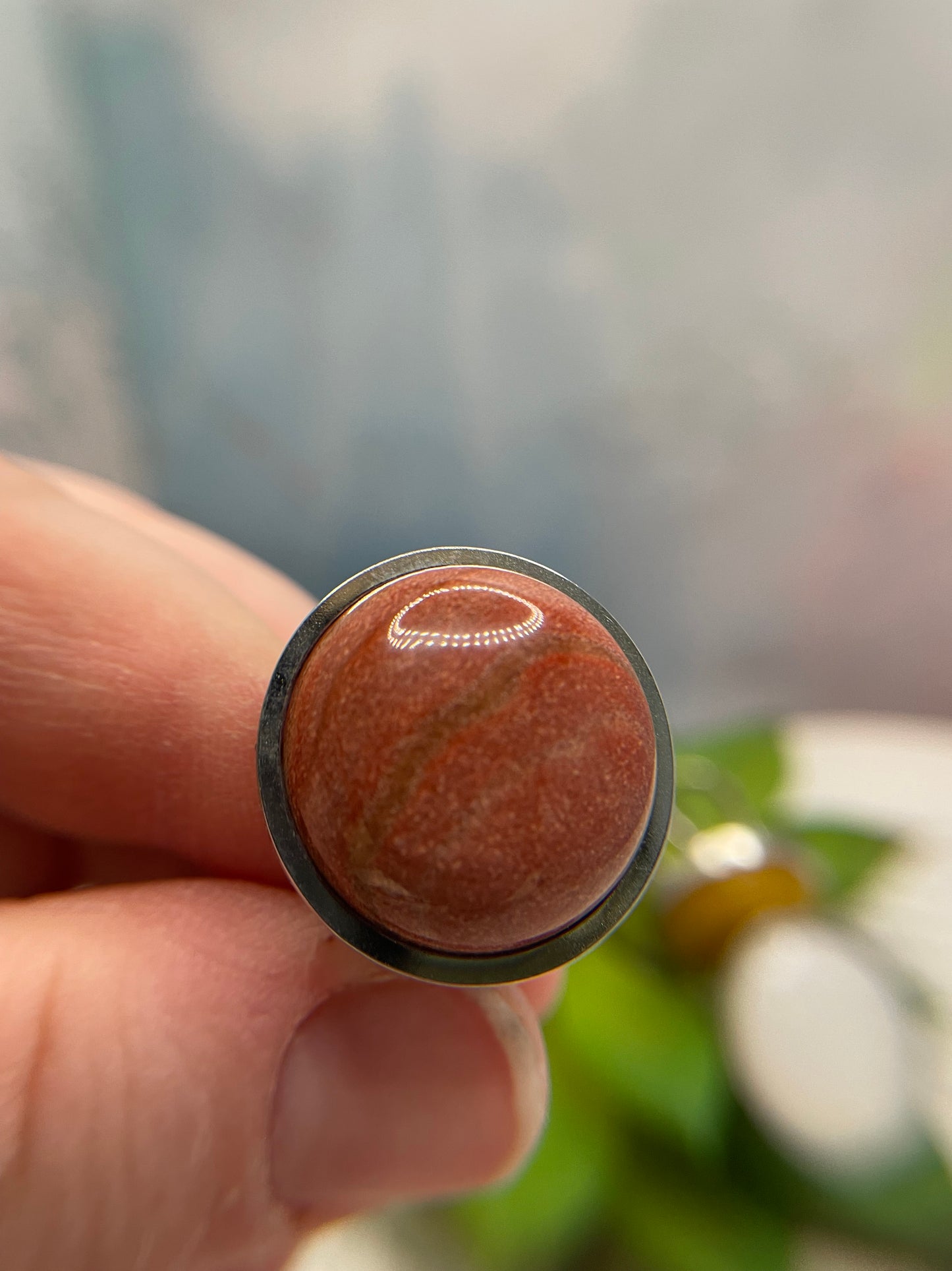 Bagues Ronde en Pierre Ajustable— Acier Inoxydable