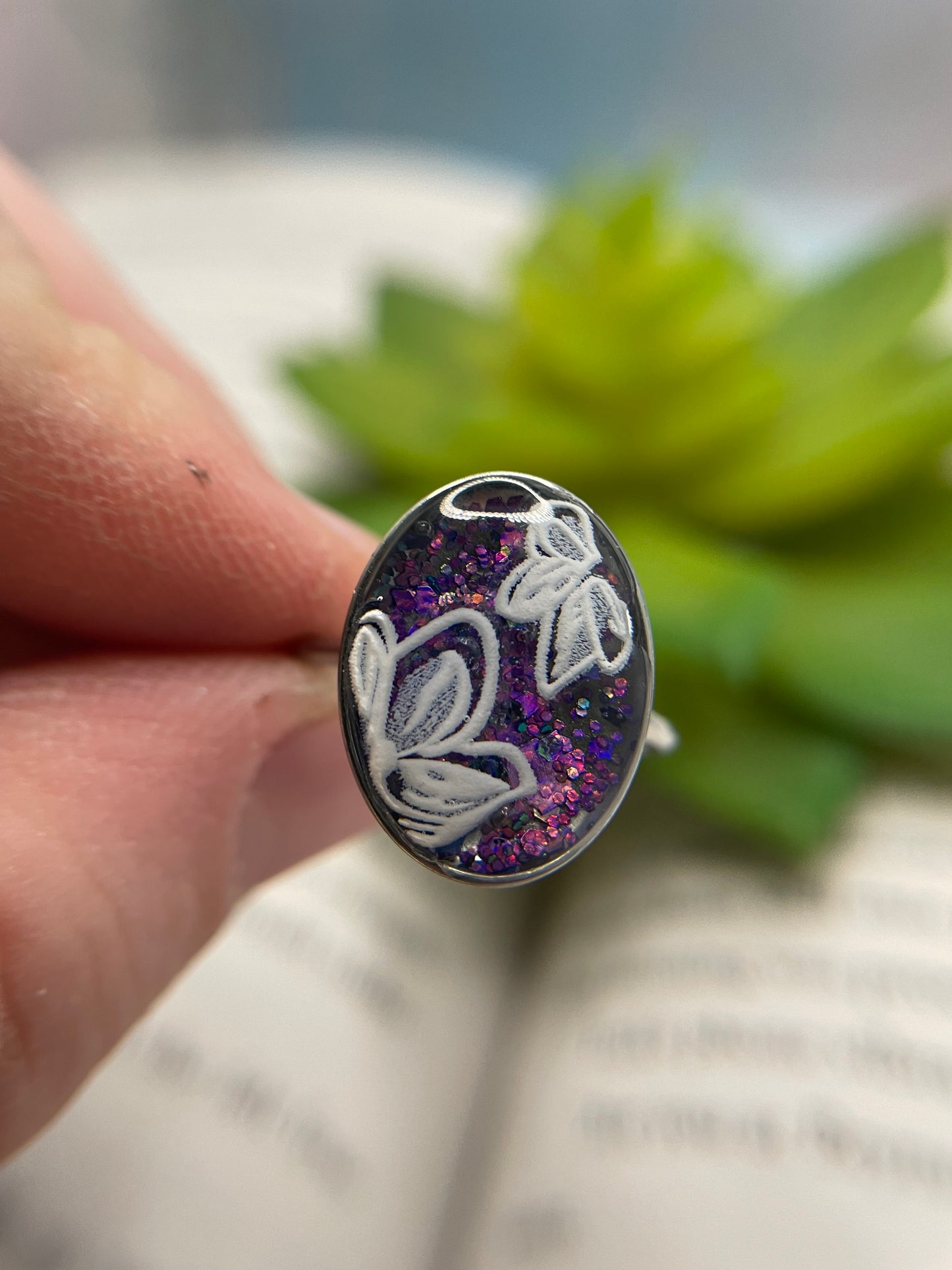 Adjustable Oval Rings