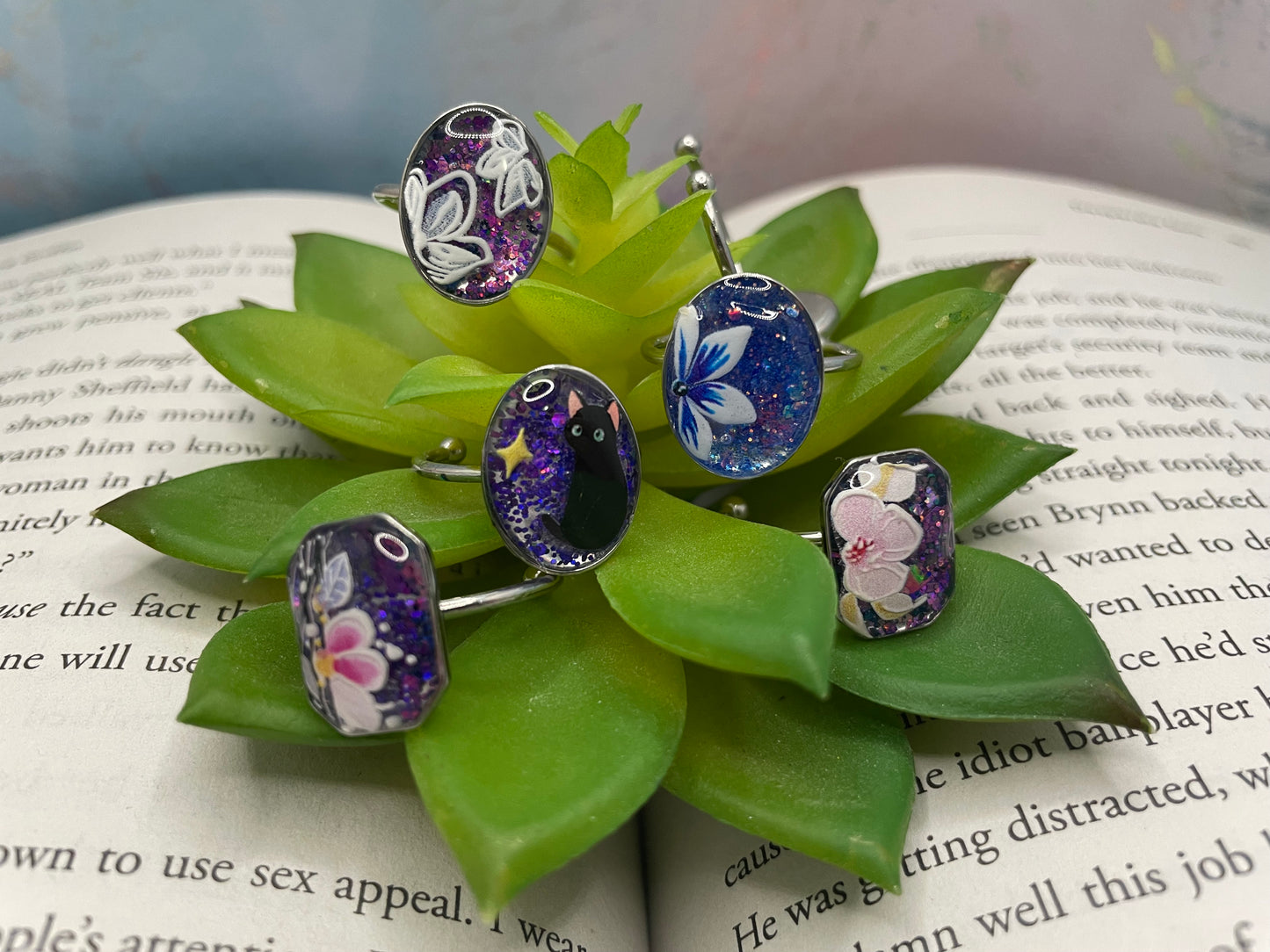 Adjustable Oval Rings