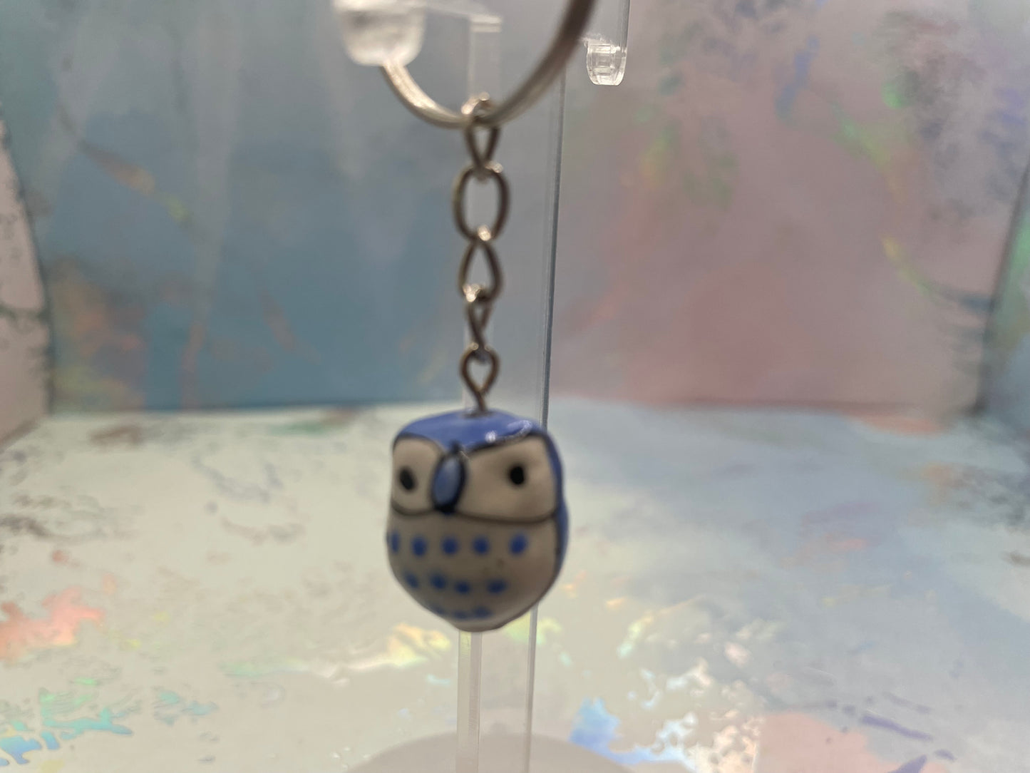 Porte-clés Hibou en Céramique