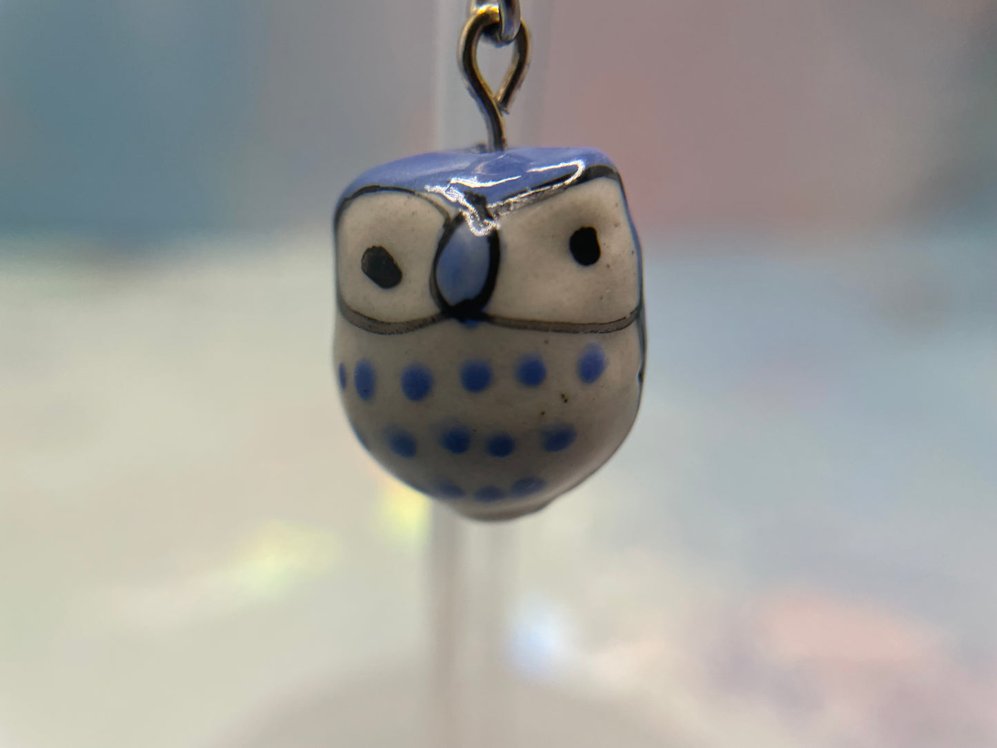 Porte-clés Hibou en Céramique