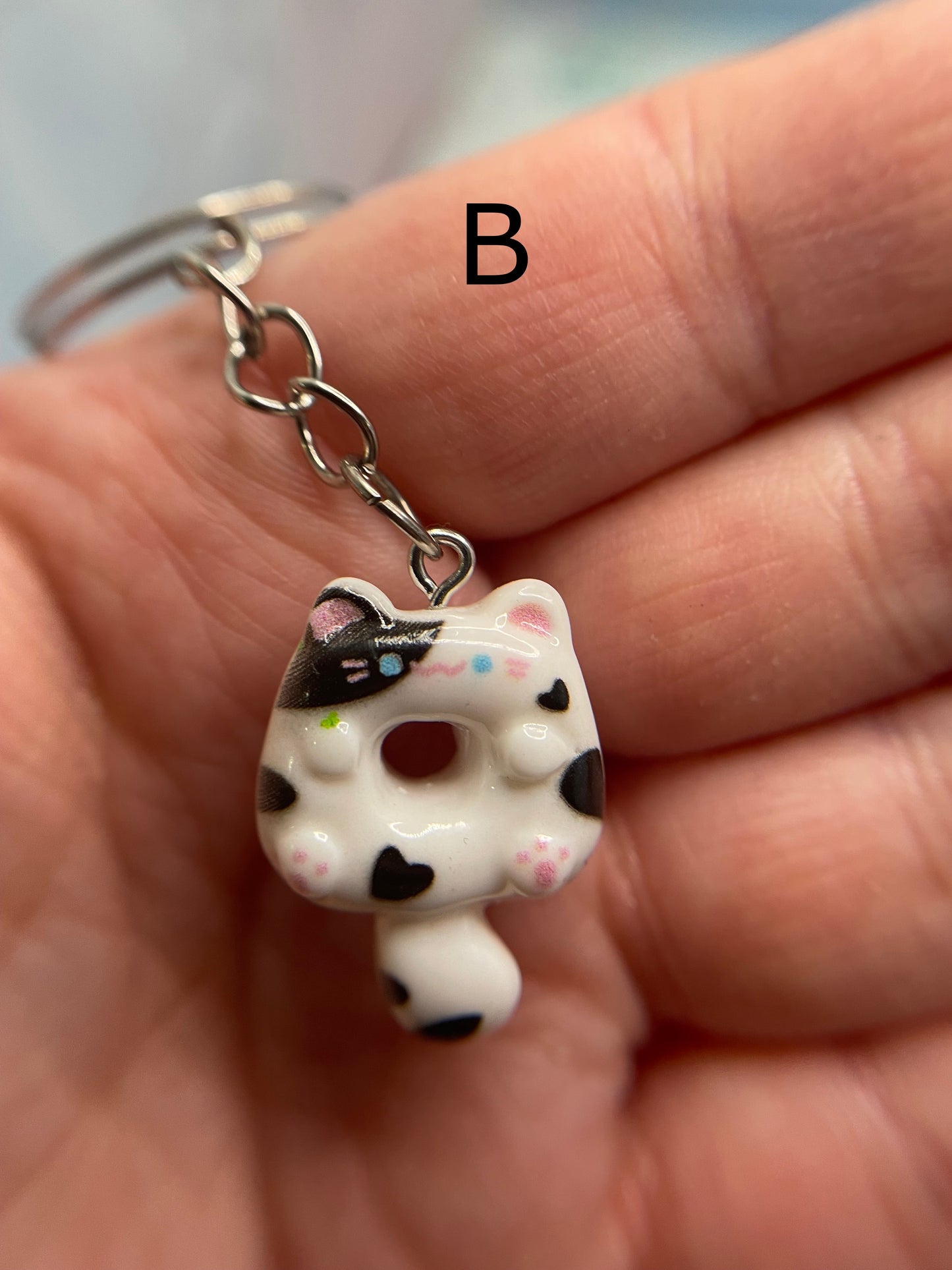 Donut Cat Keychains