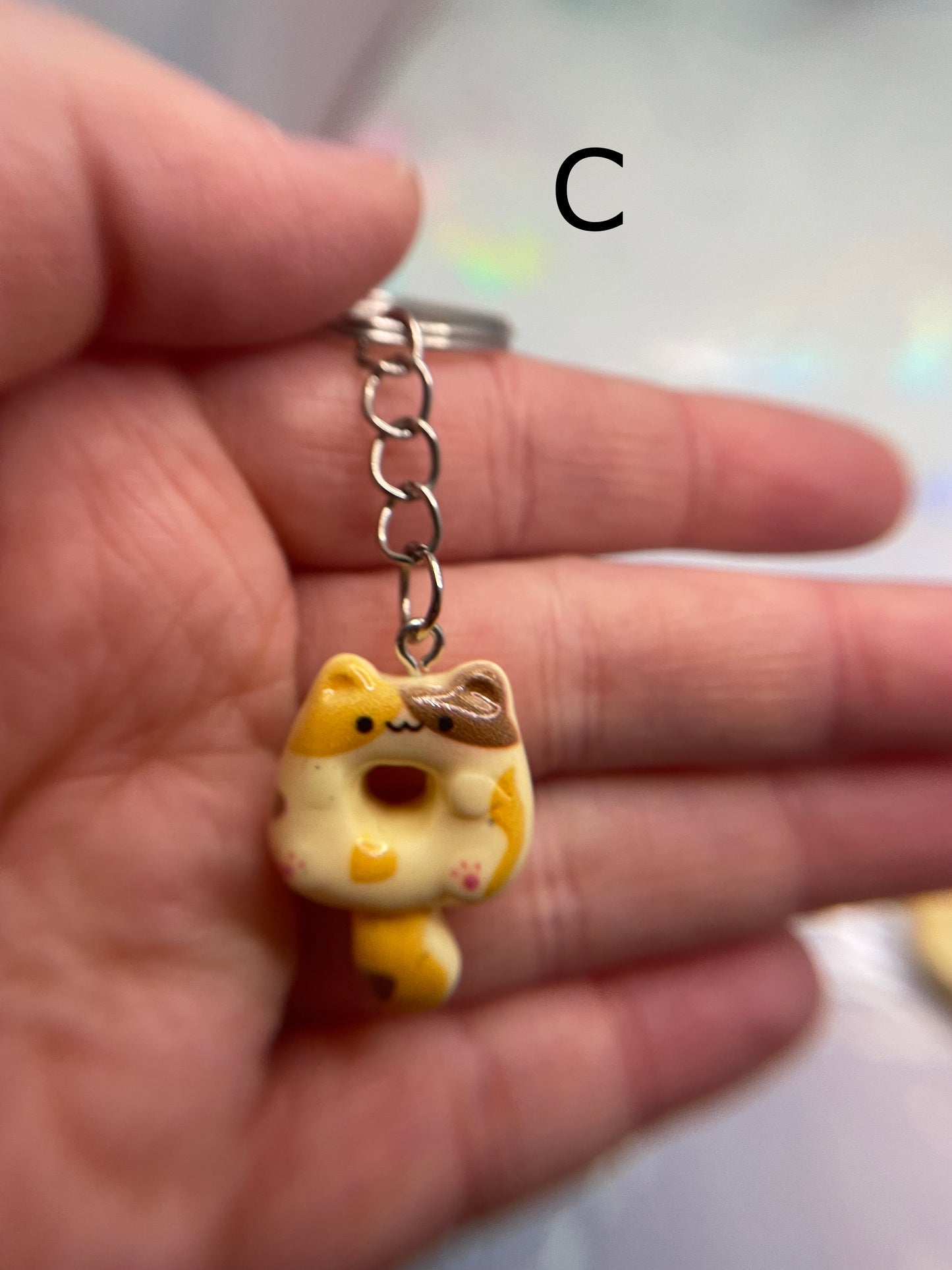 Donut Cat Keychains