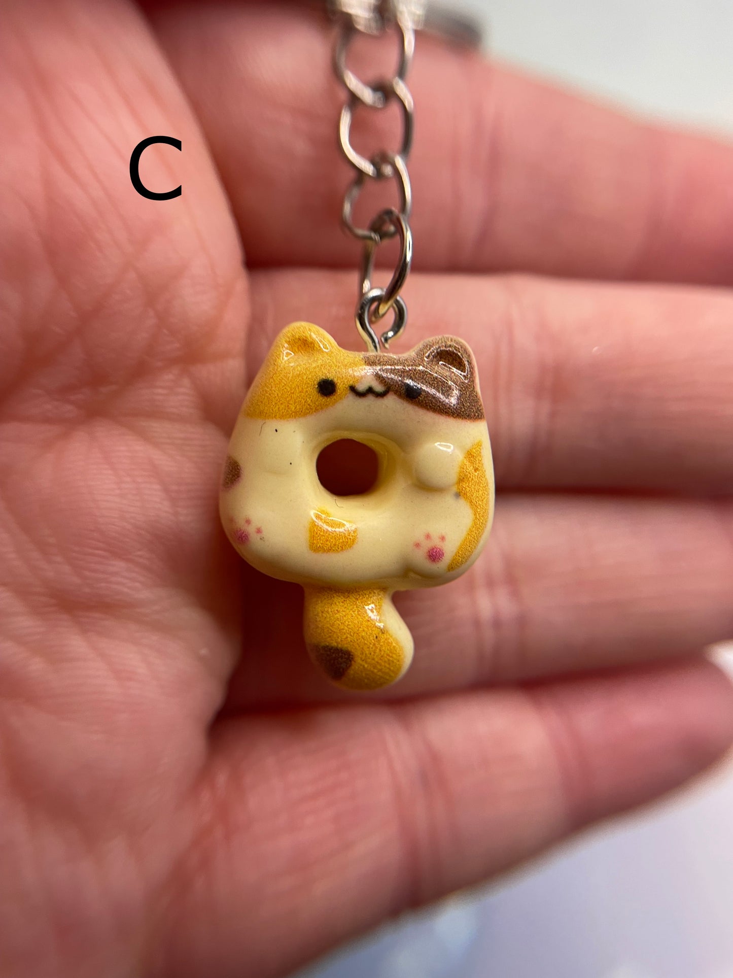 Donut Cat Keychains