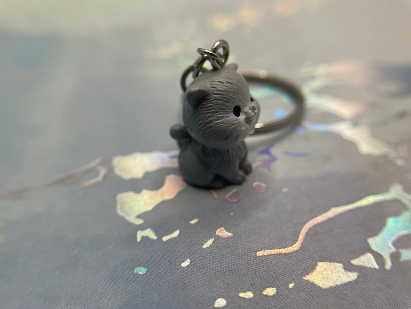 Winking Cat Keychain