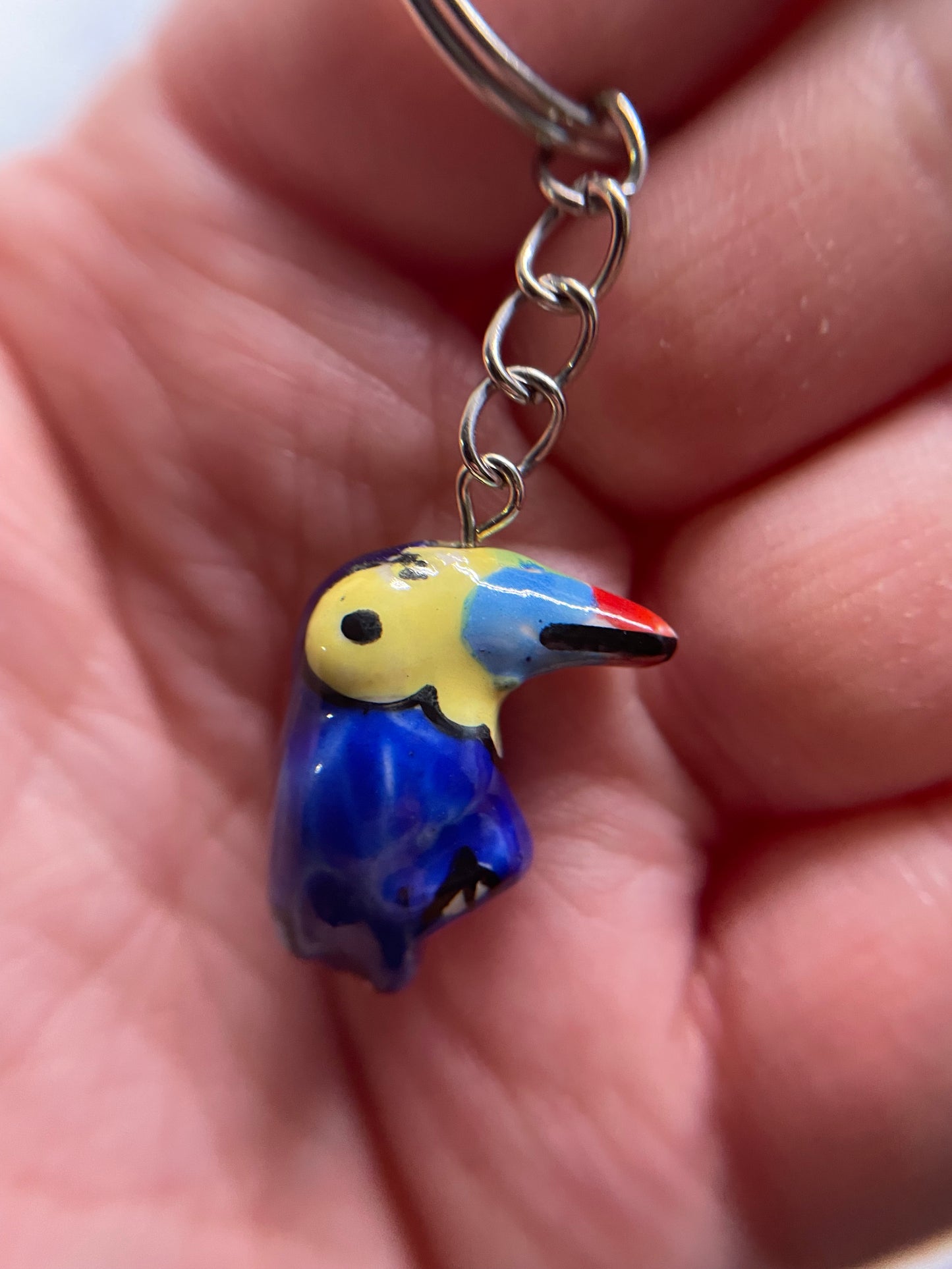 Ceramic Toucan Keychain