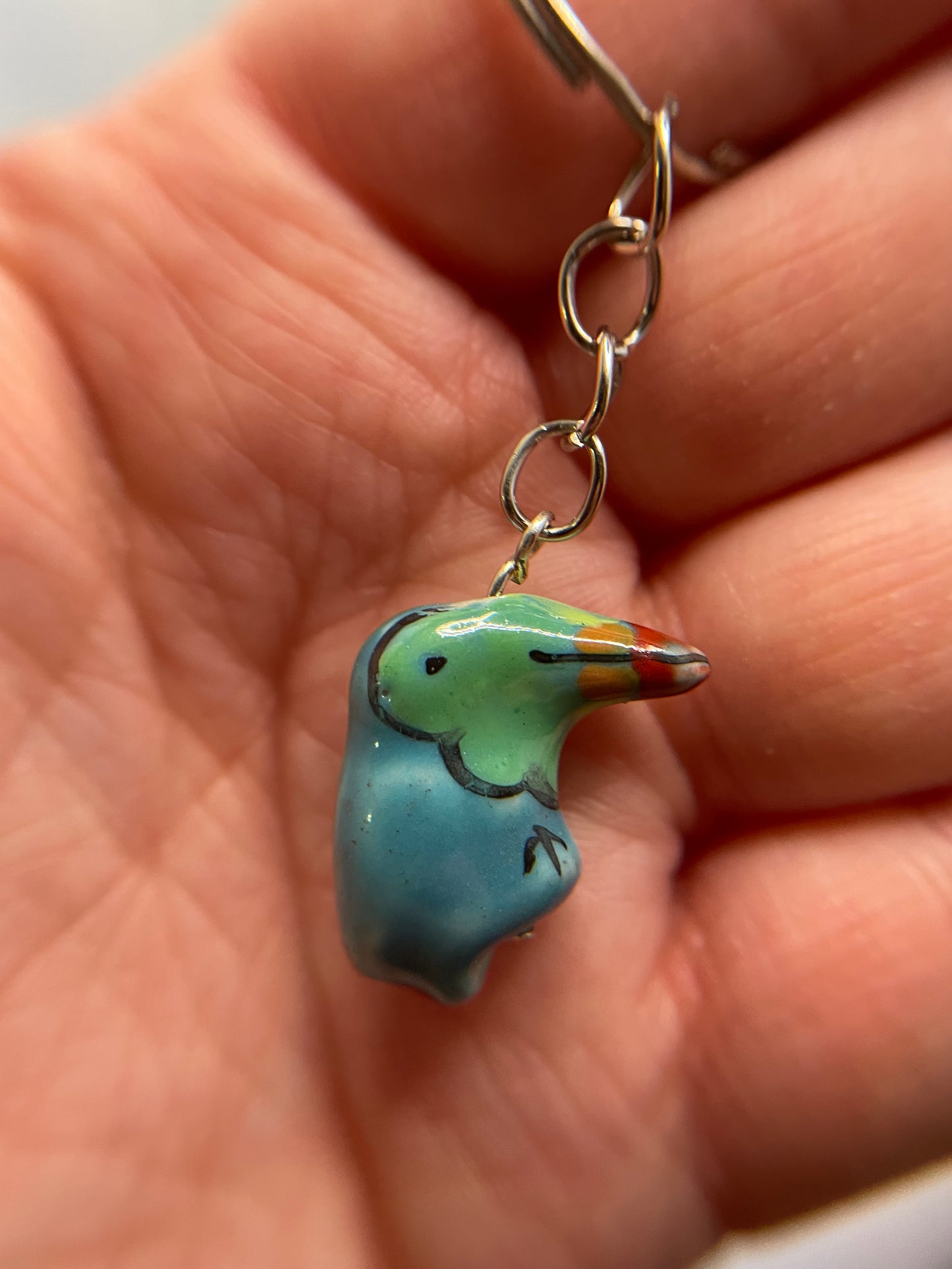 Ceramic Toucan Keychain