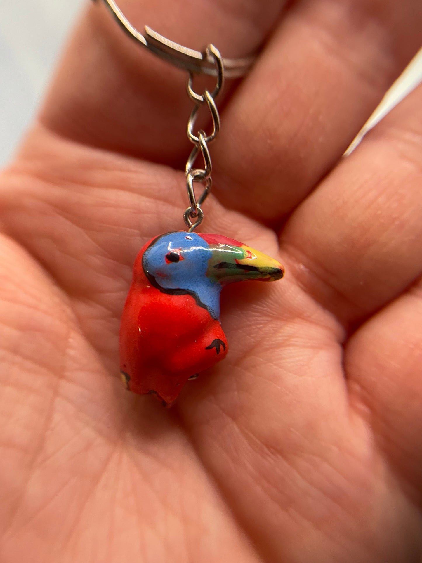 Ceramic Toucan Keychain