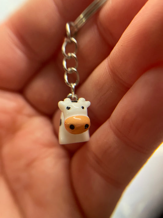Cow Keychain