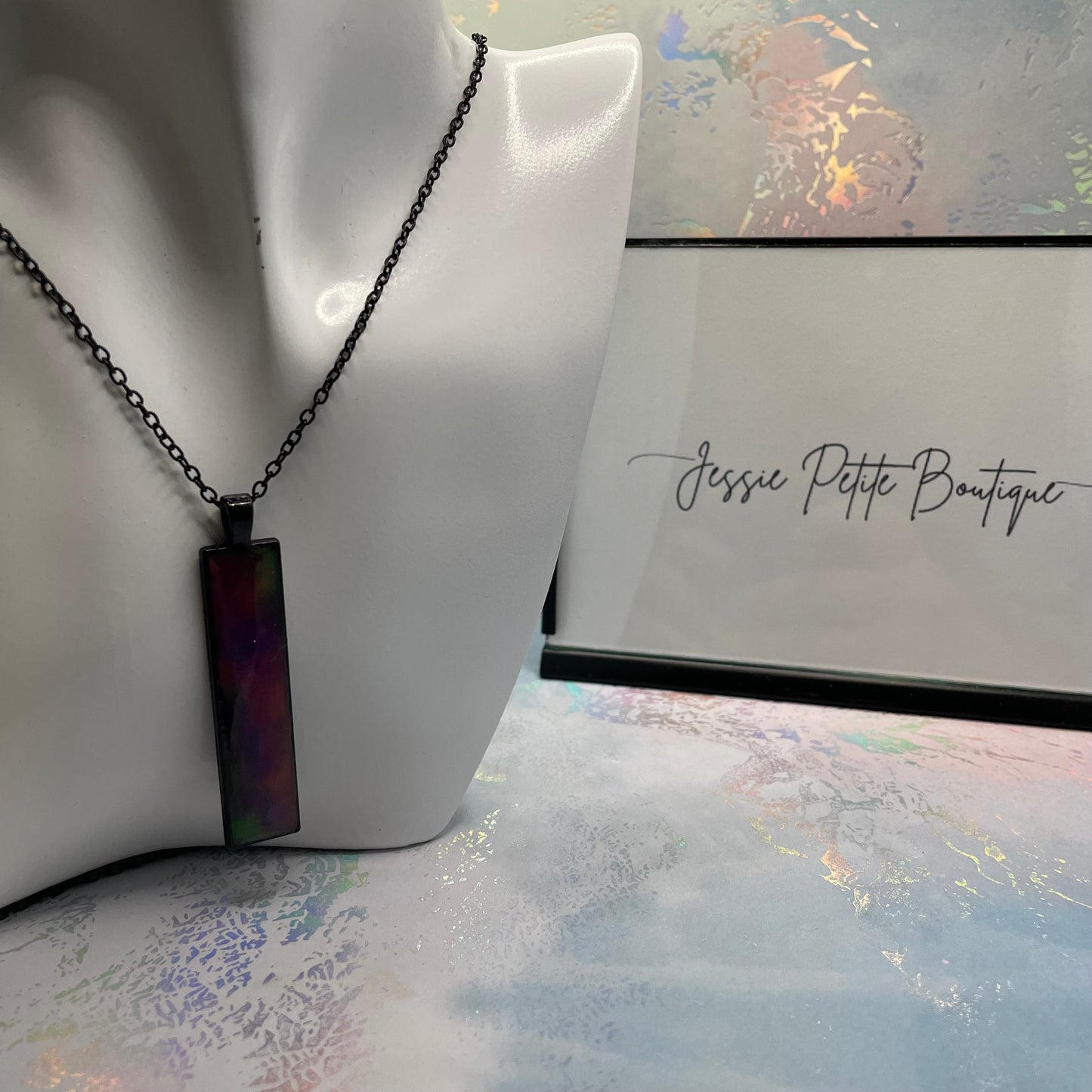 Collier Aurores boréales phosphorescentes - 28"