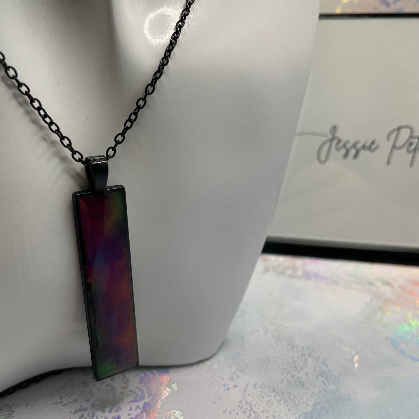 Collier Aurores boréales phosphorescentes - 28"