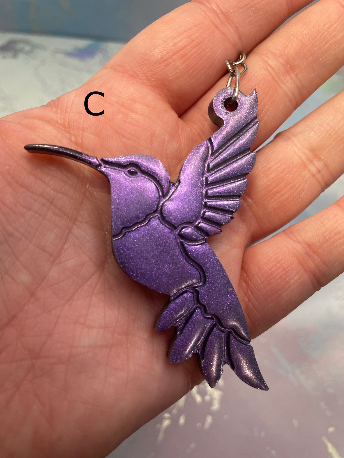 Hummingbird Keychain