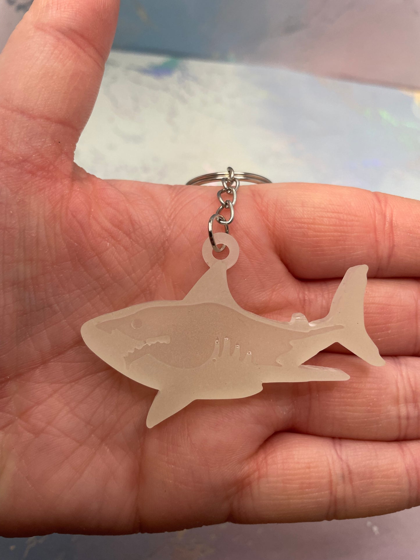 Shark Resin Keychain