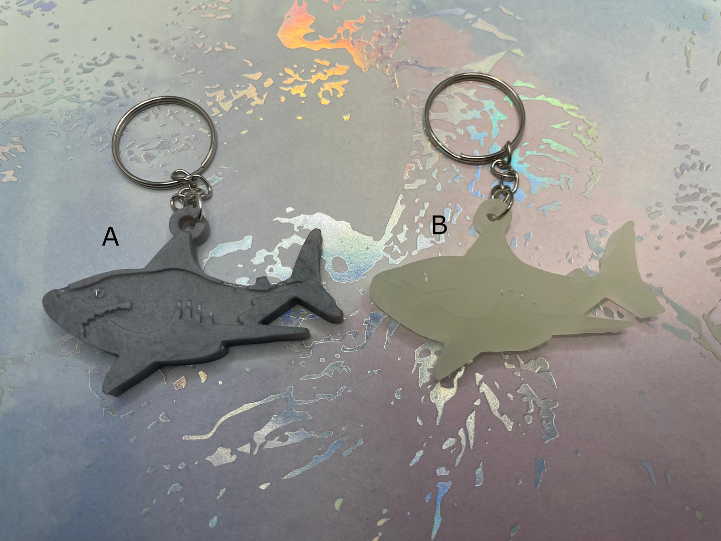 Shark Resin Keychain