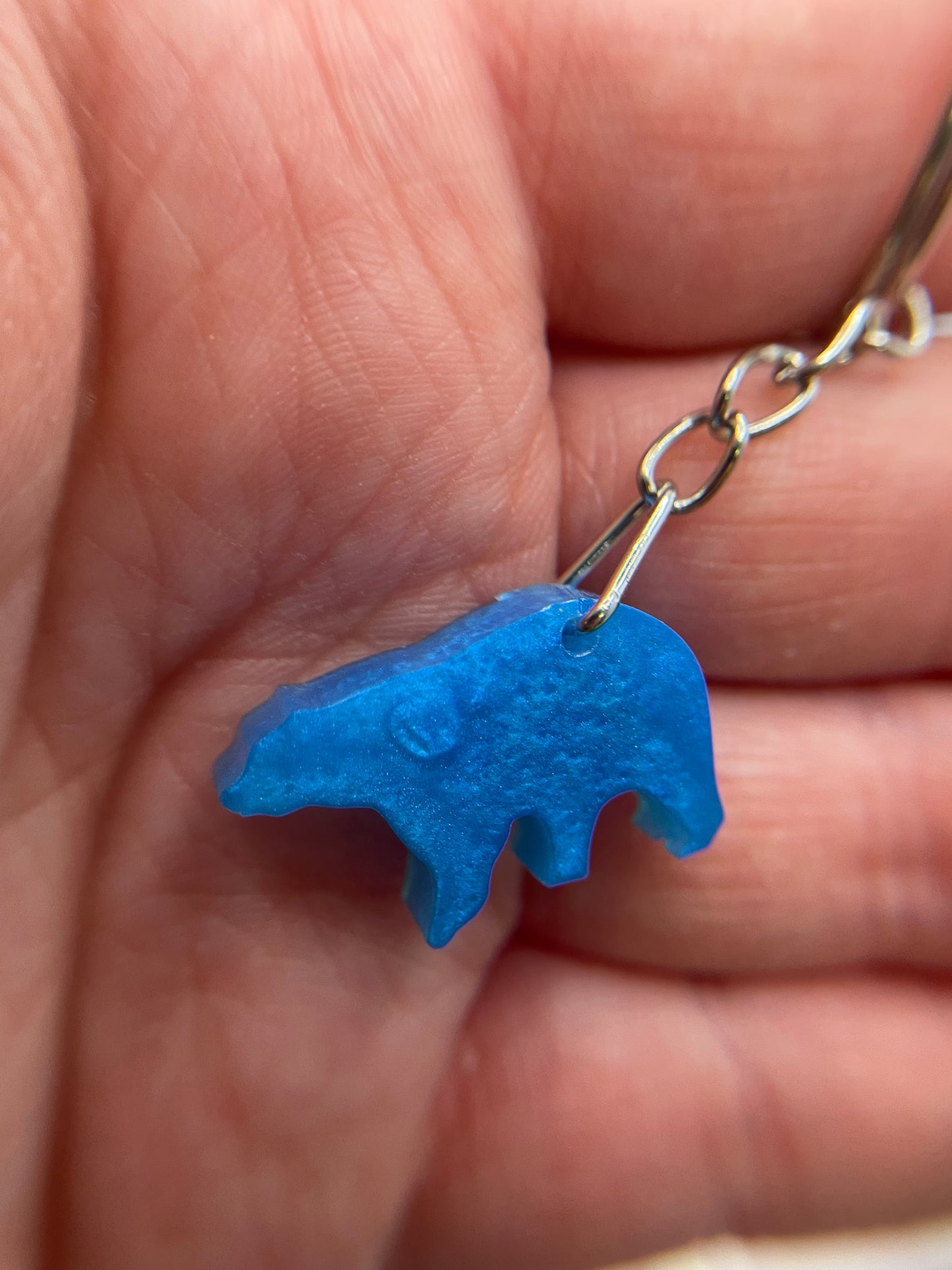 Mini Bear Keychain – Handmade Resin