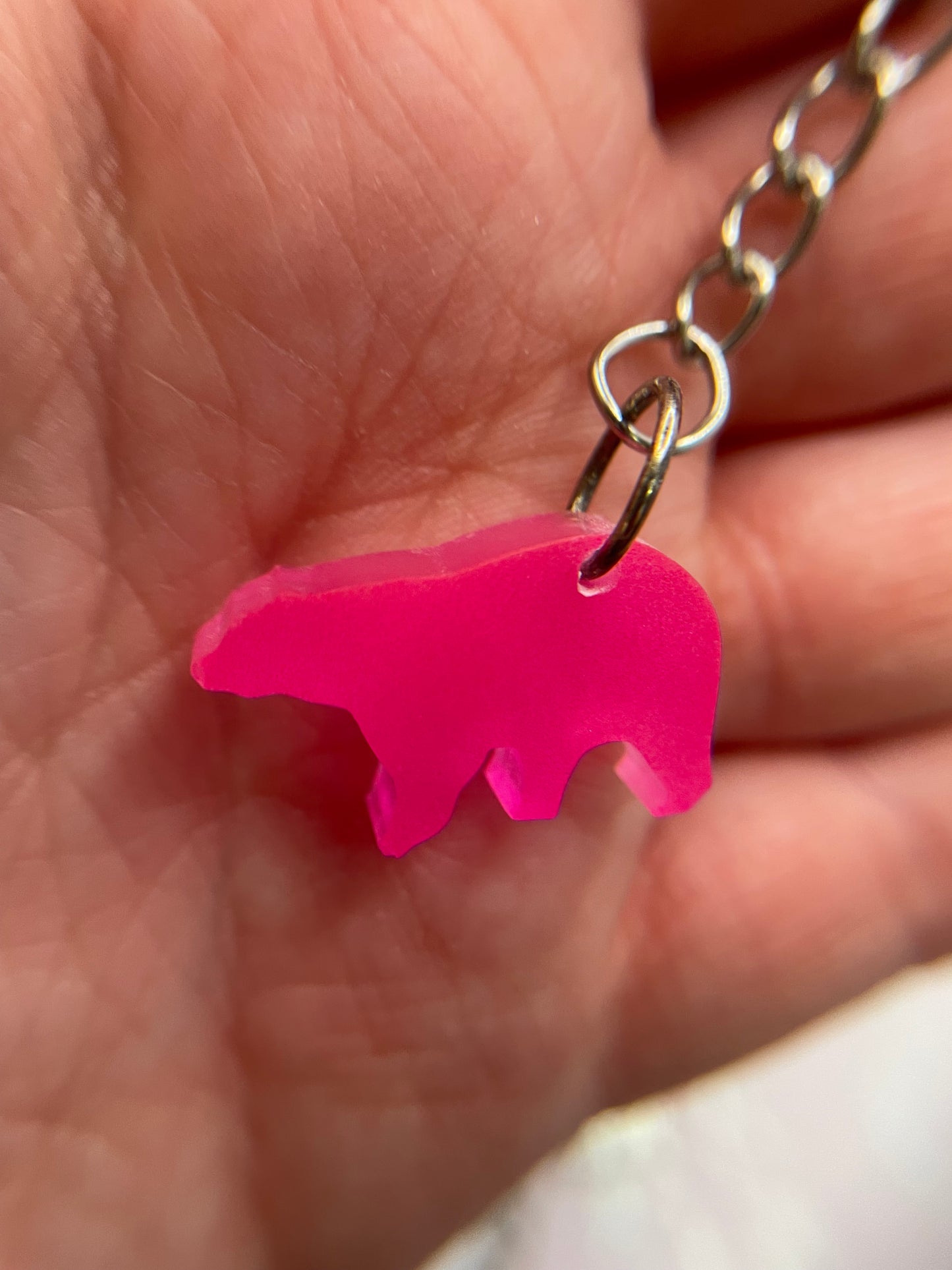 Mini Bear Keychain – Handmade Resin