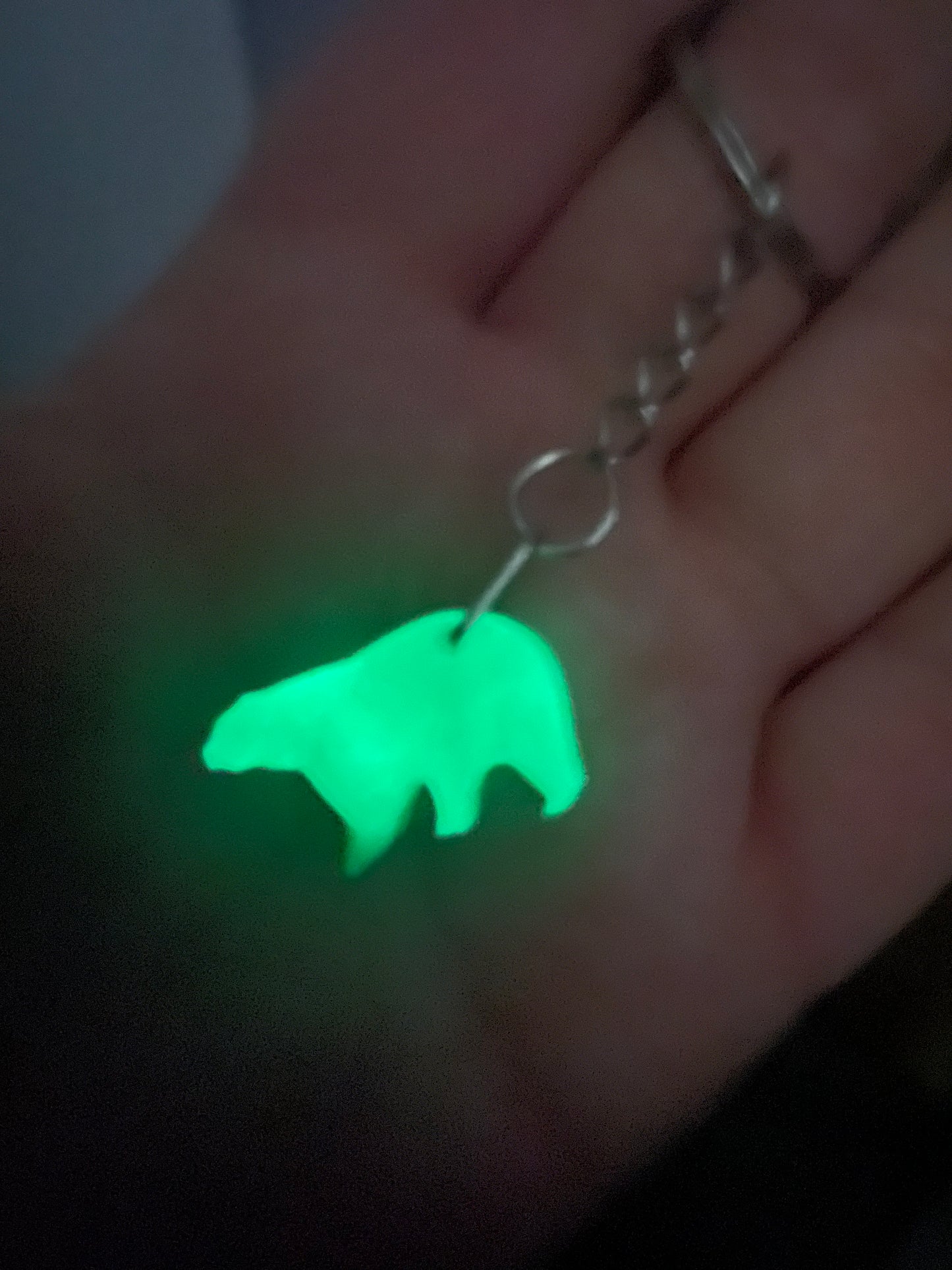 Mini Bear Keychain – Handmade Resin