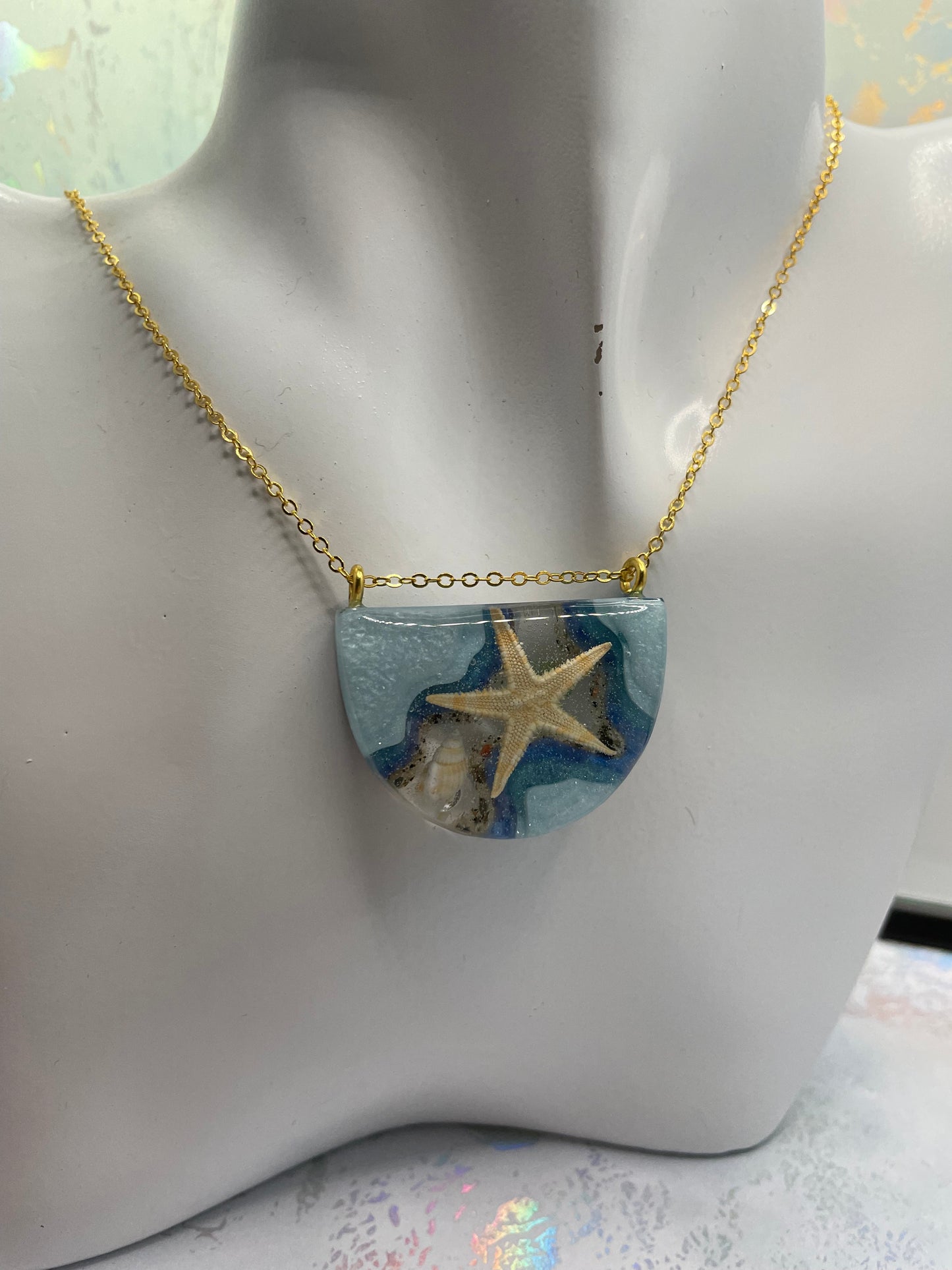 Collier demi-cercle océan - 25 "sans nickel