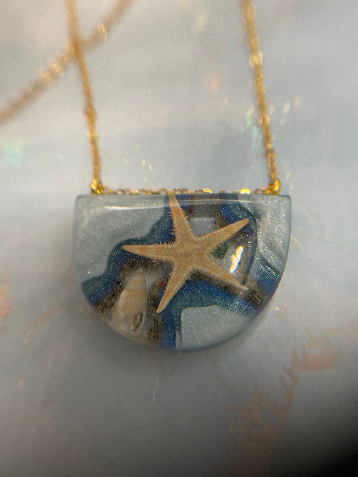 Collier demi-cercle océan - 25 "sans nickel