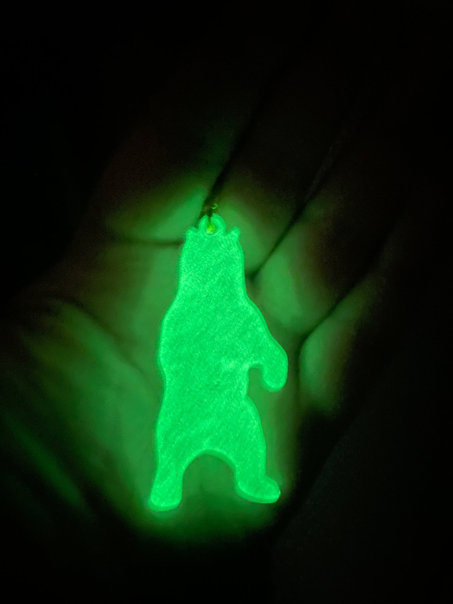 Bear Resin Keychain – Handmade