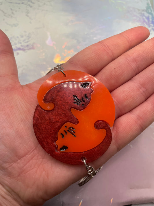 Big Cat Matching Keychain