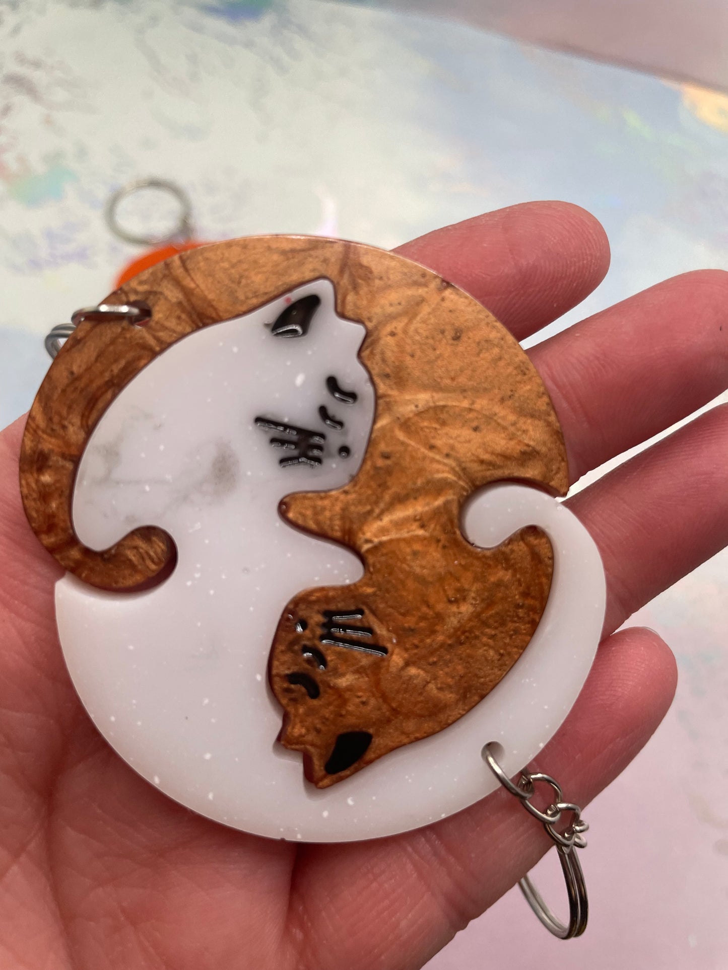 Big Cat Matching Keychain