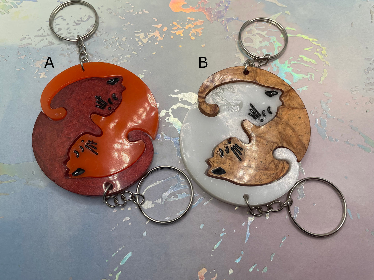 Big Cat Matching Keychain