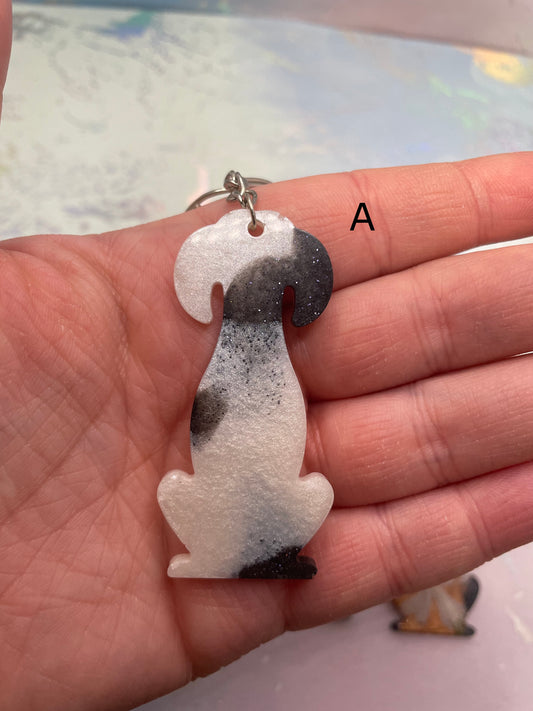 Dog Silhouette Keychain