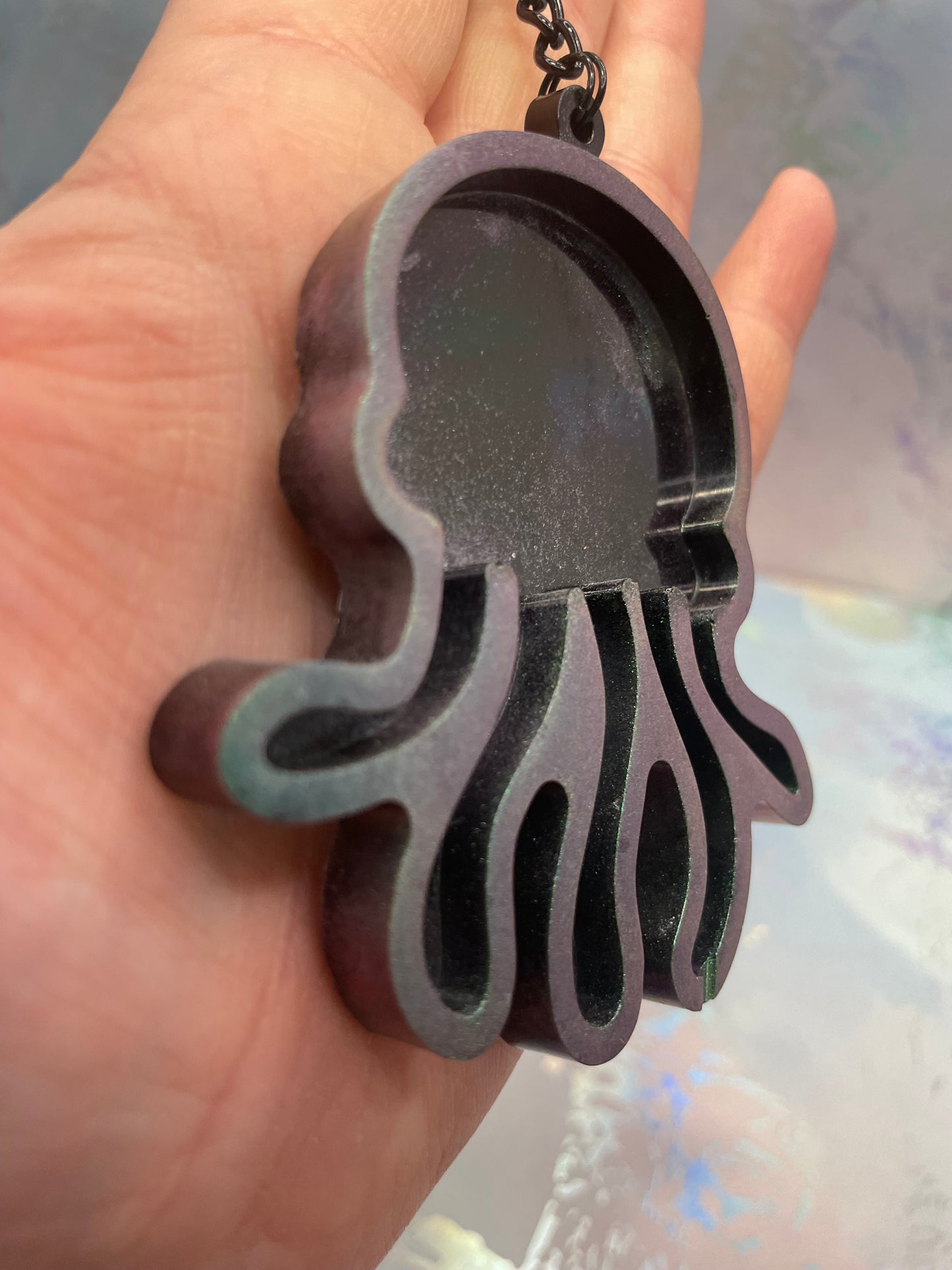 Jellyfish Resin Keychain