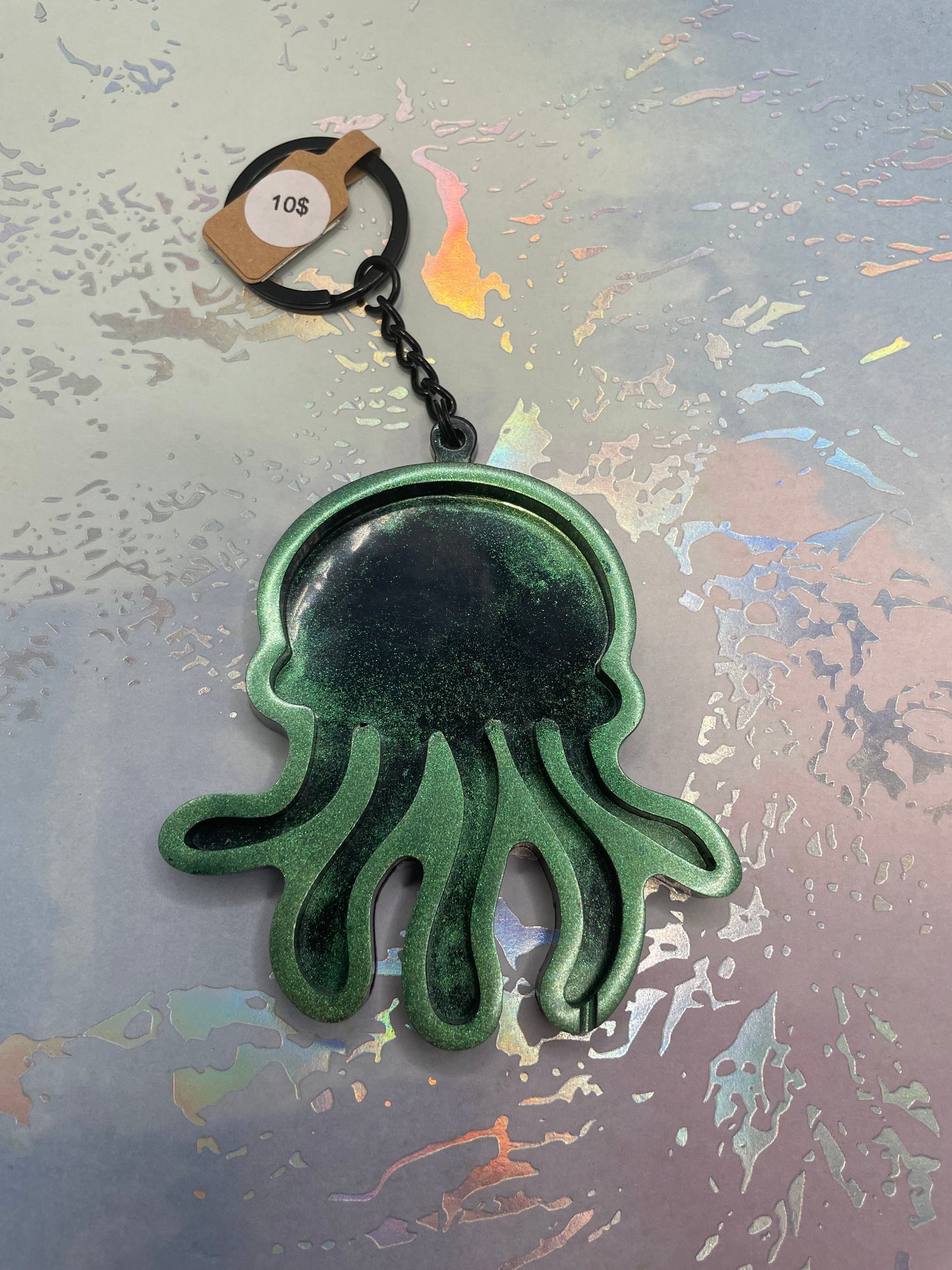 Jellyfish Resin Keychain