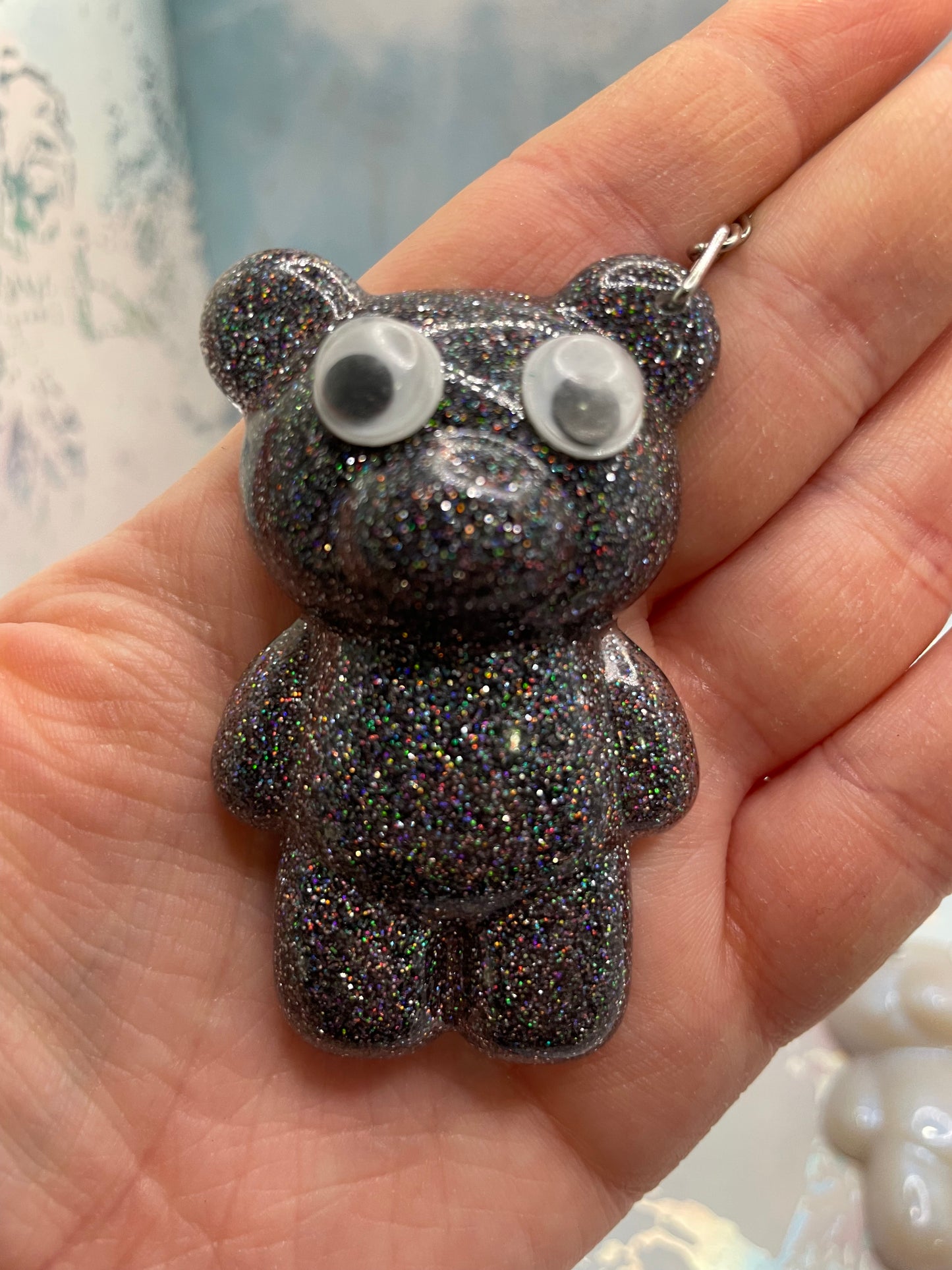 Bear Resin Keychain