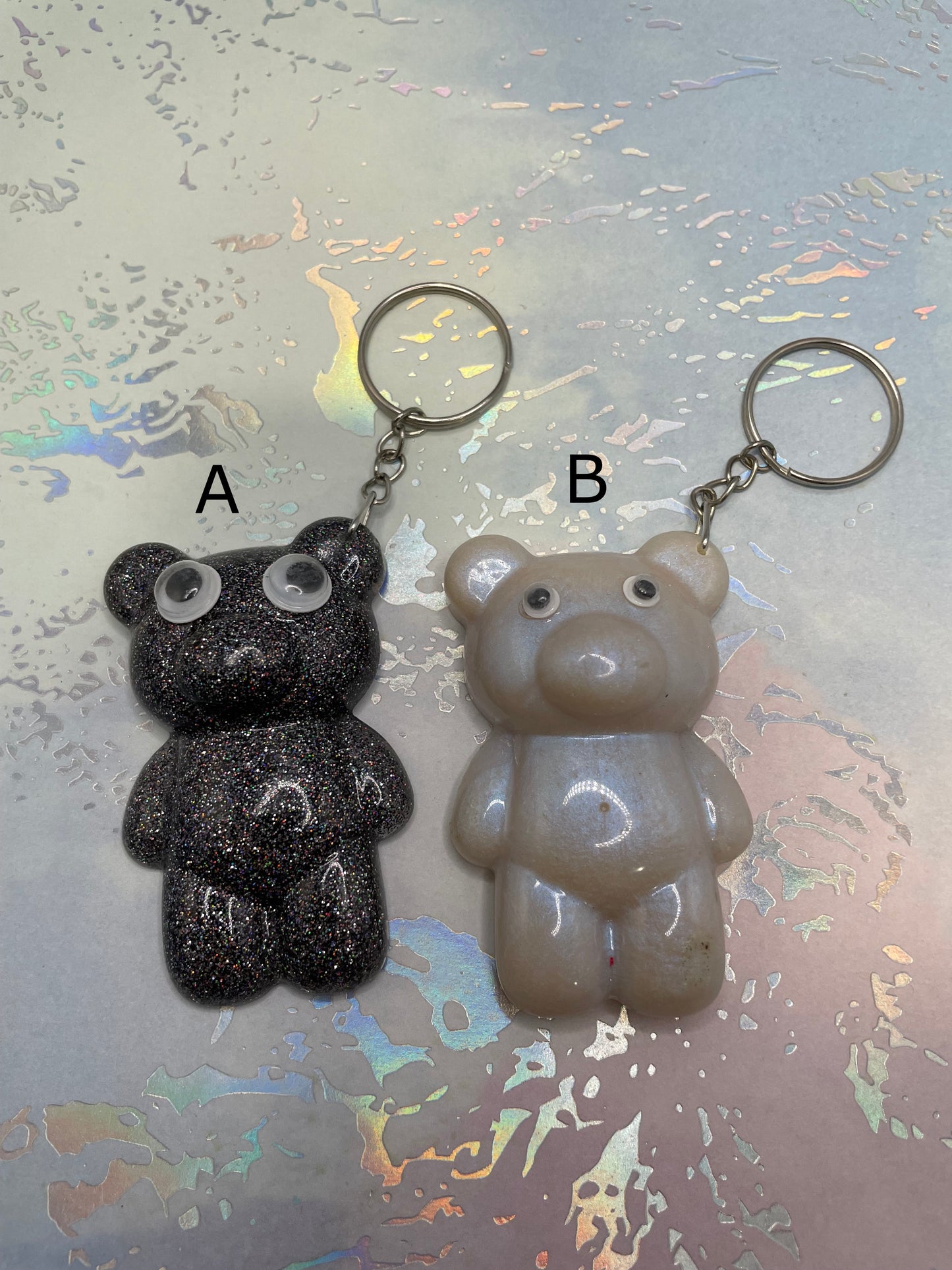 Bear Resin Keychain