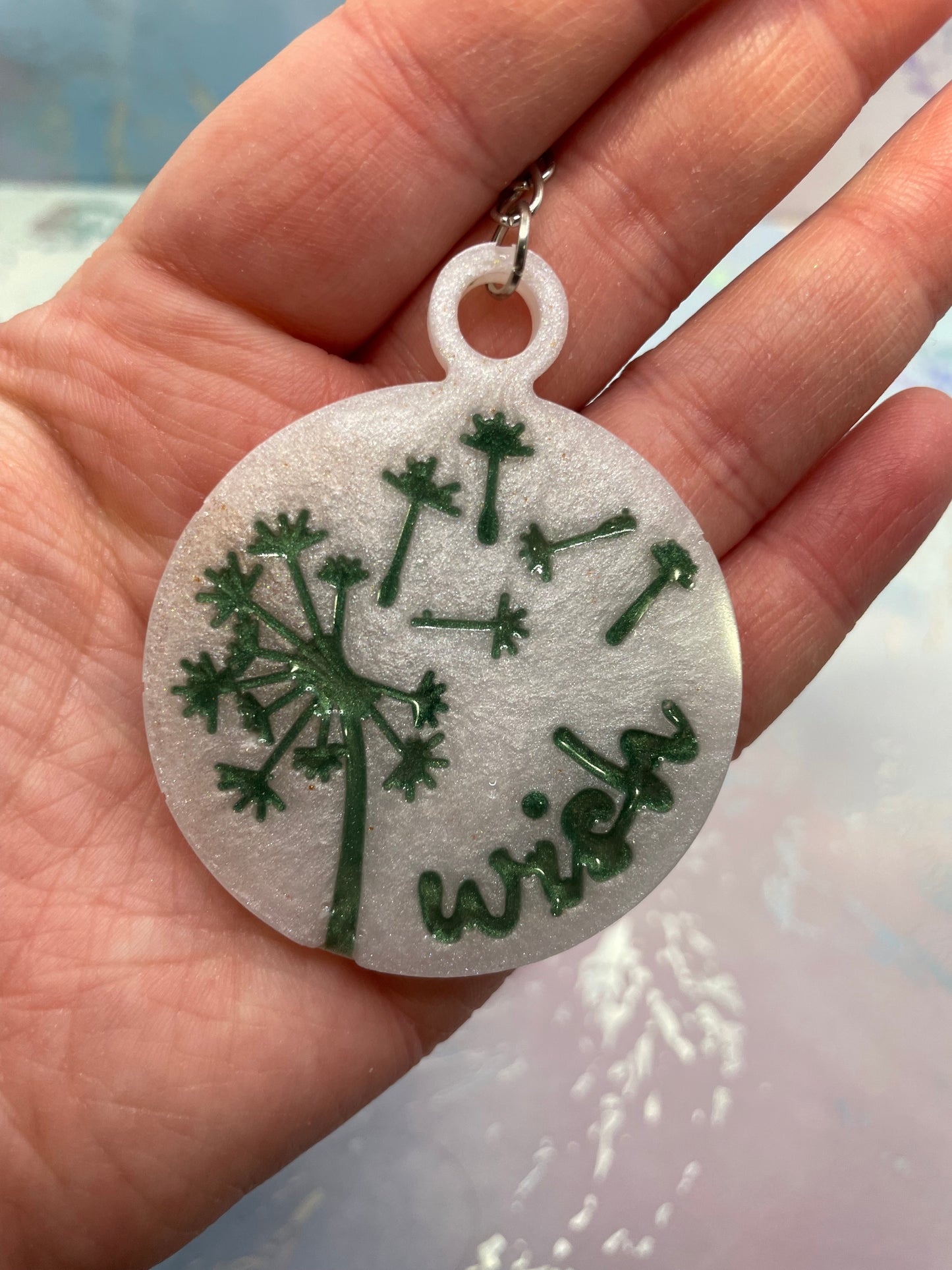 Dandelion keychain