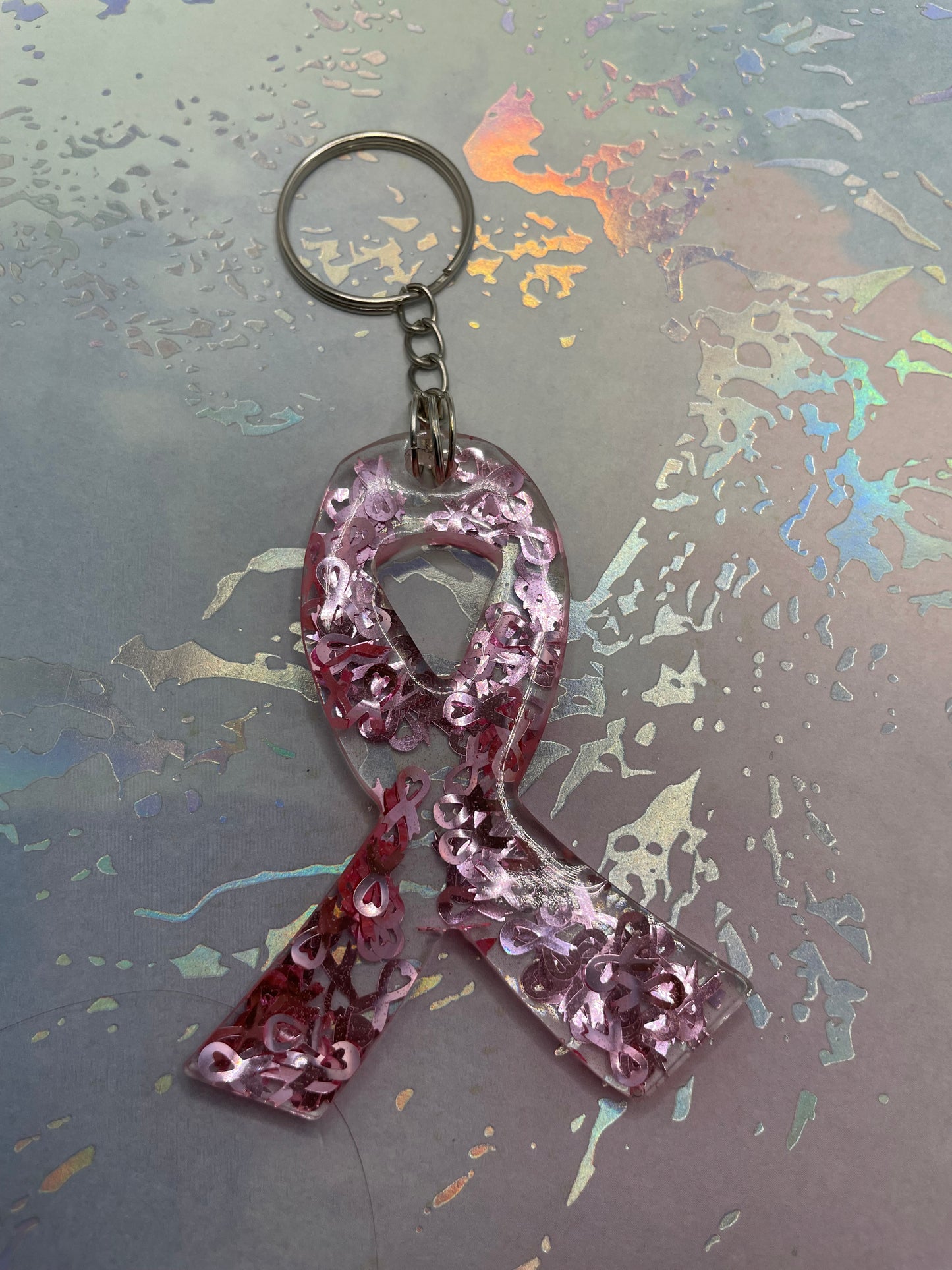 Porte-clés Ruban de Cancer