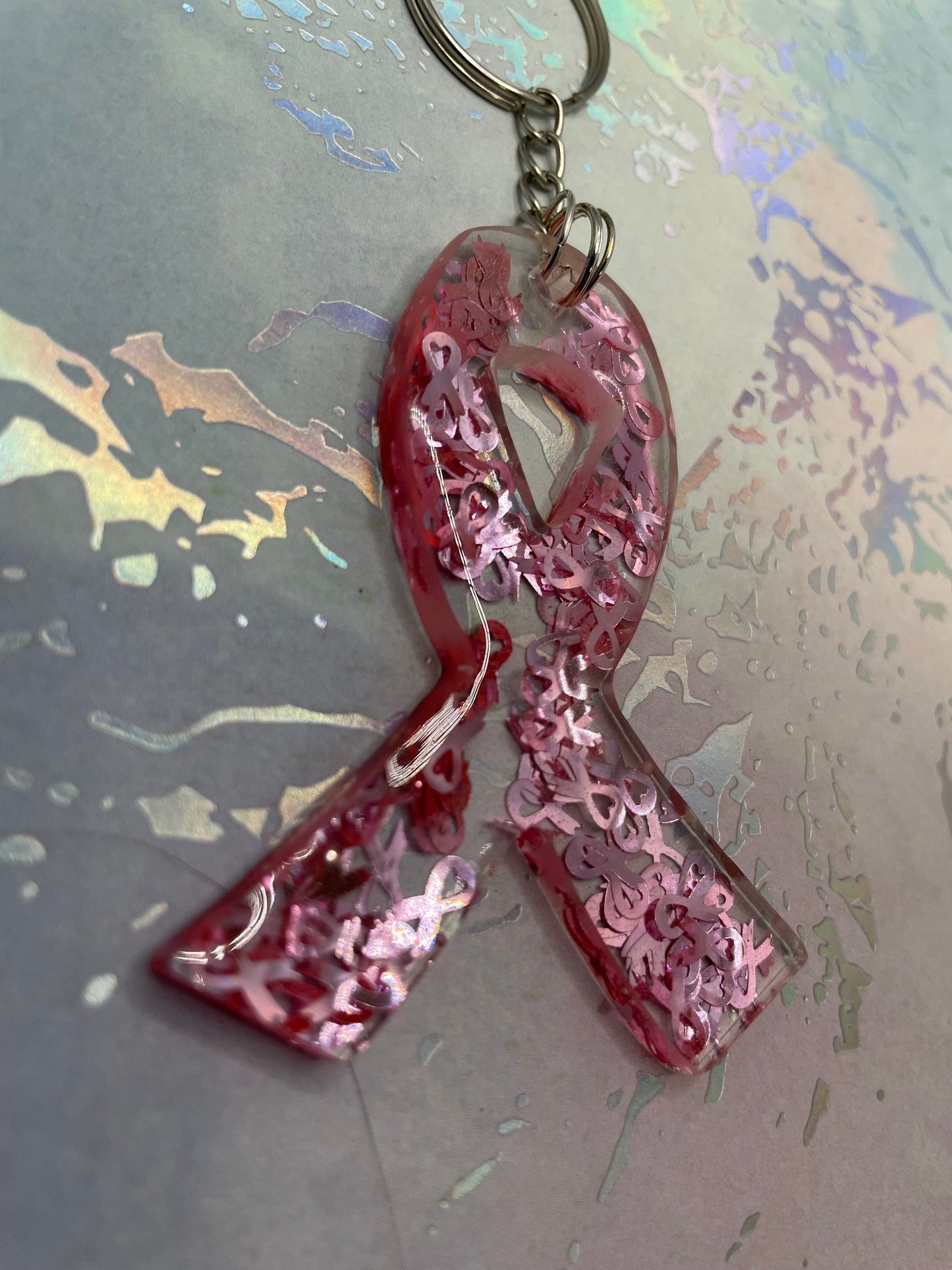 Porte-clés Ruban de Cancer