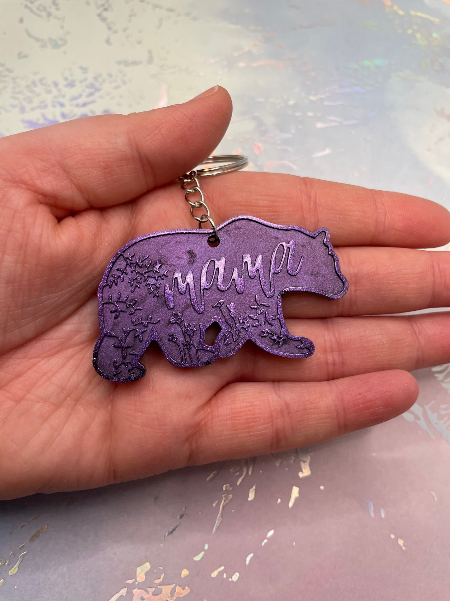 Mama Bear Keychain