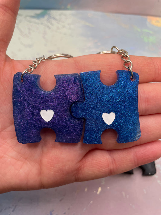 Matching Puzzle Keychain Set