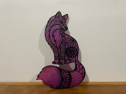 Mandala Fox: Wall Decoration