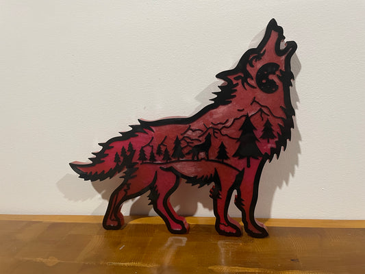Howling Wolf: Wall Decoration
