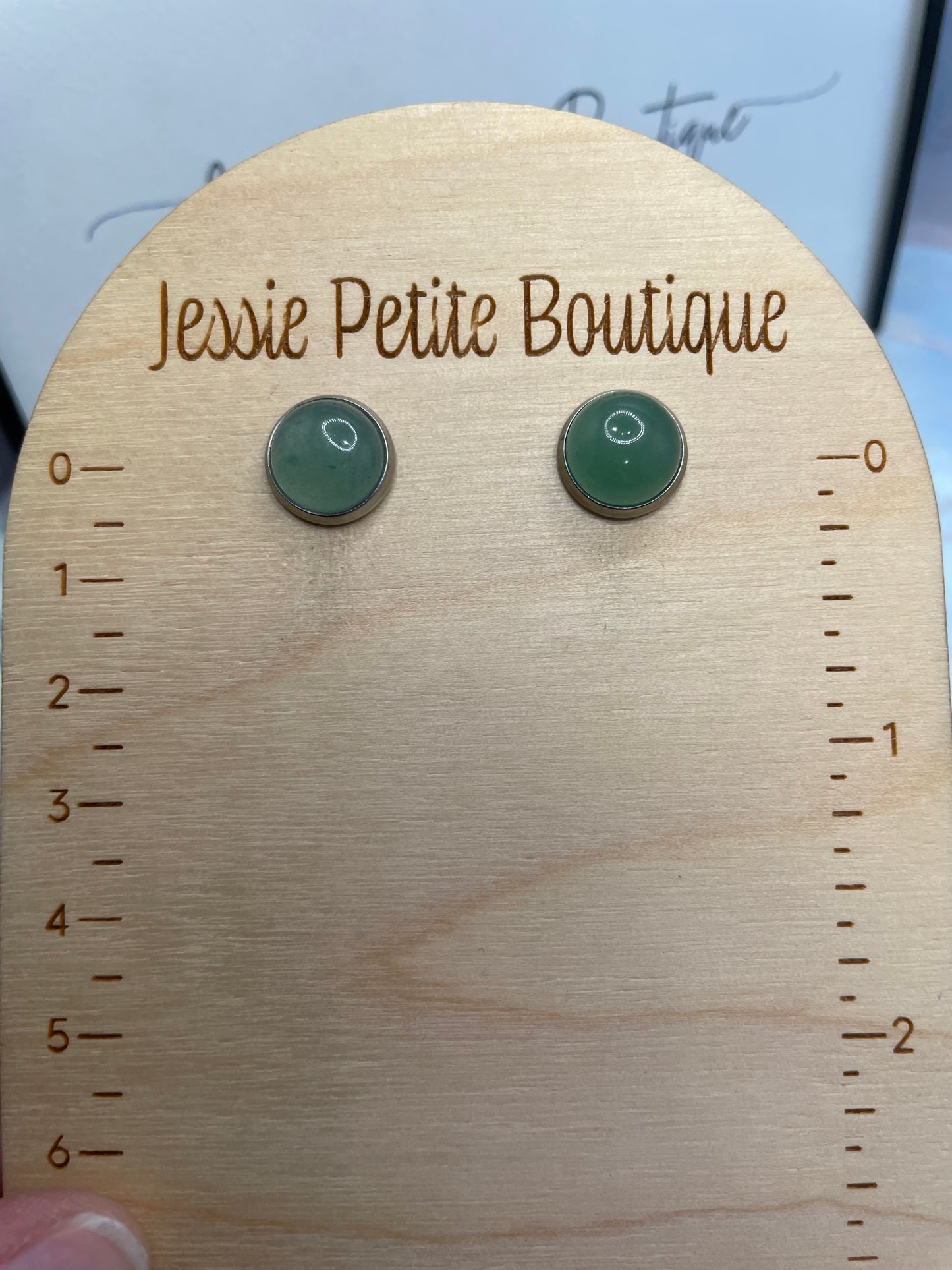 Boutons d’oreille Pierre 11mm – Acier inoxydable 