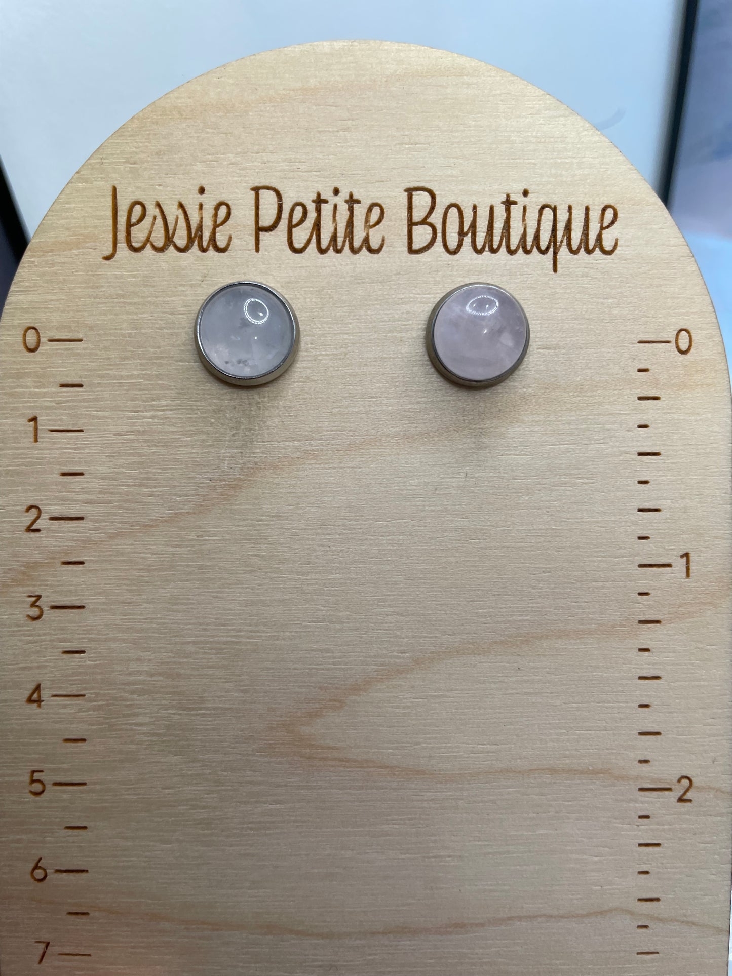 Boutons d’oreille Pierre 11mm – Acier inoxydable 