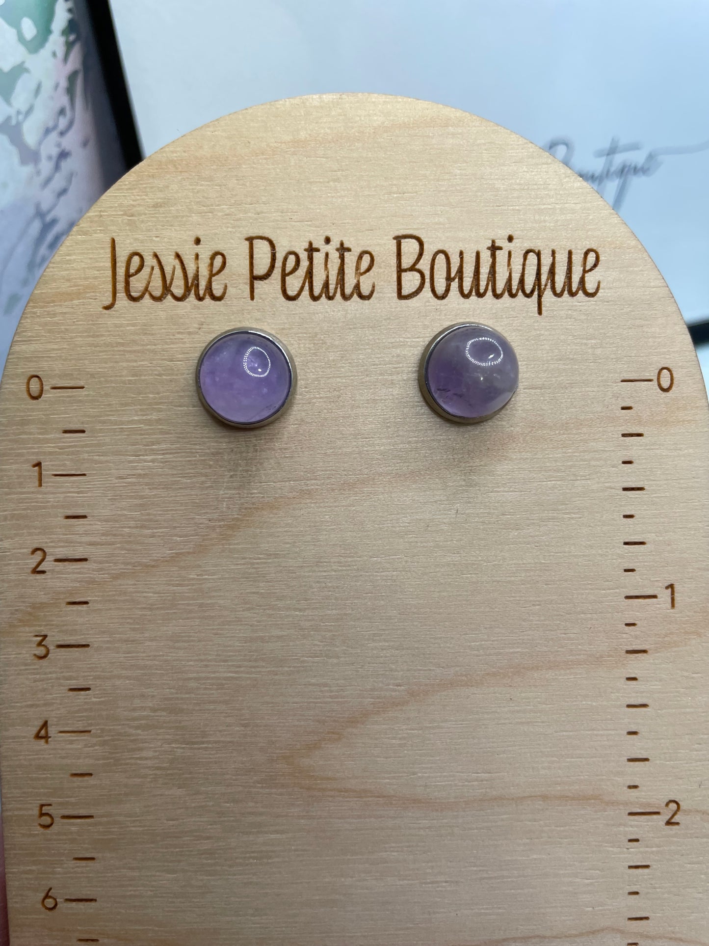 Boutons d’oreille Pierre 11mm – Acier inoxydable 