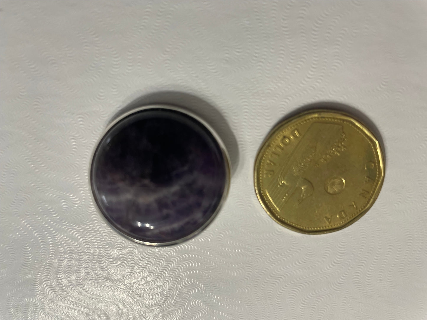 Broches Argentées en Pierres Naturelles – 25 mm