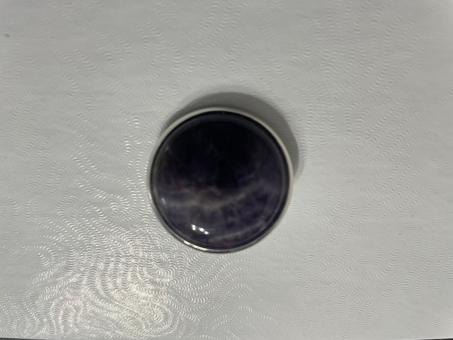 Broches Argentées en Pierres Naturelles – 25 mm