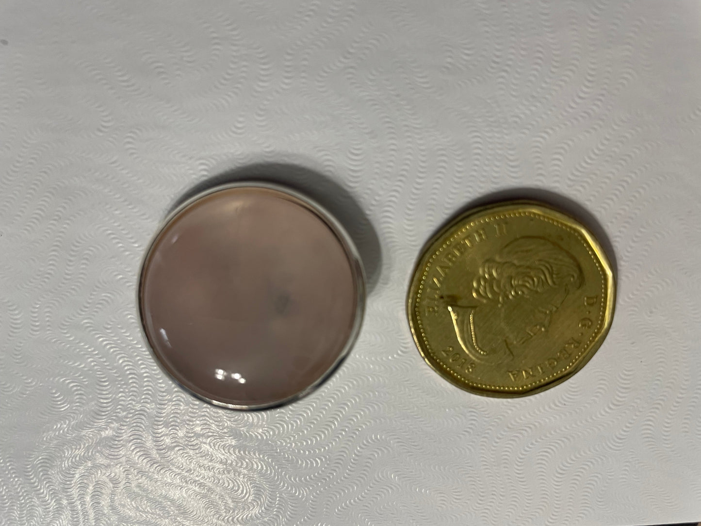 Broches Argentées en Pierres Naturelles – 25 mm