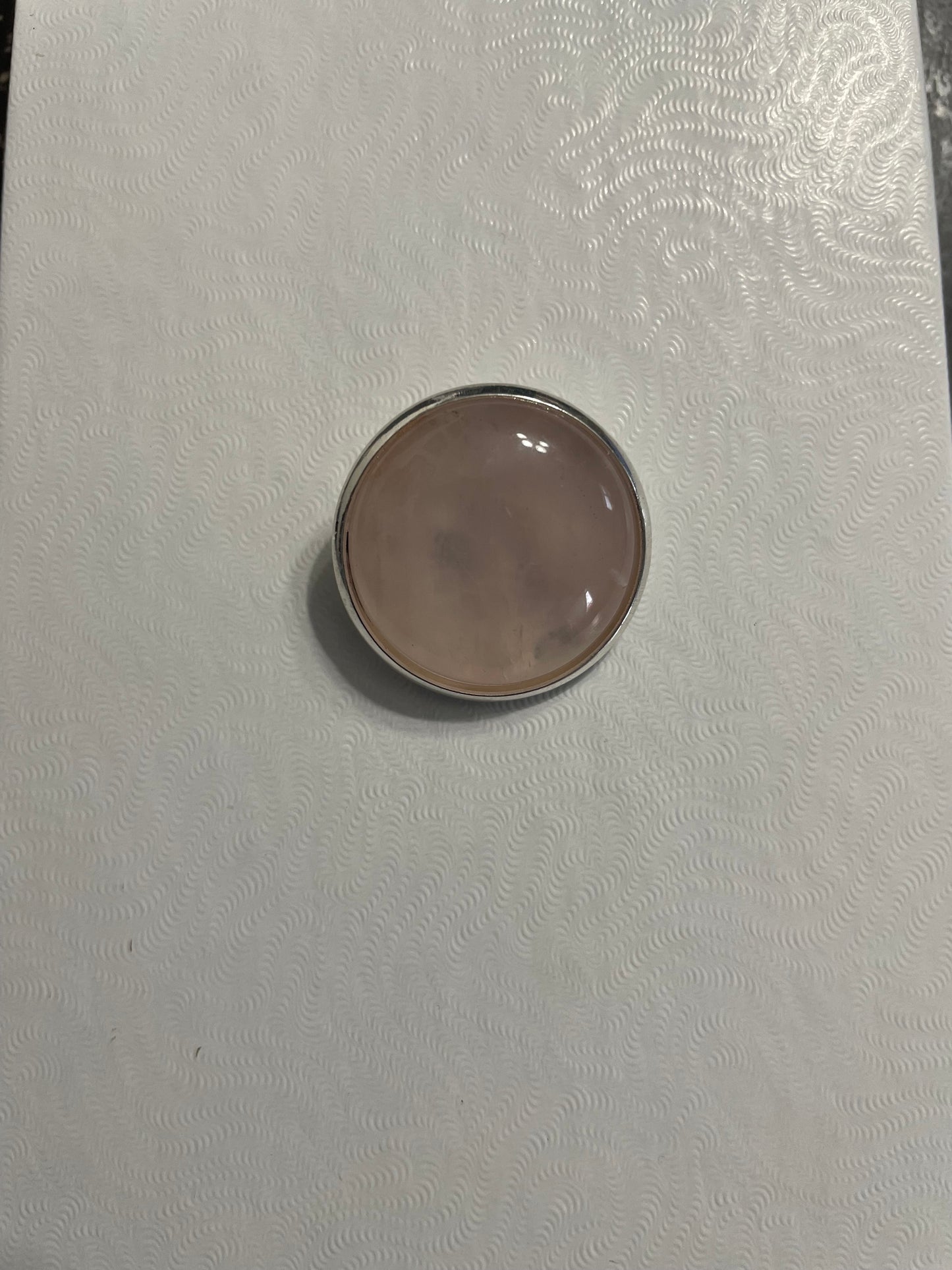 Broches Argentées en Pierres Naturelles – 25 mm