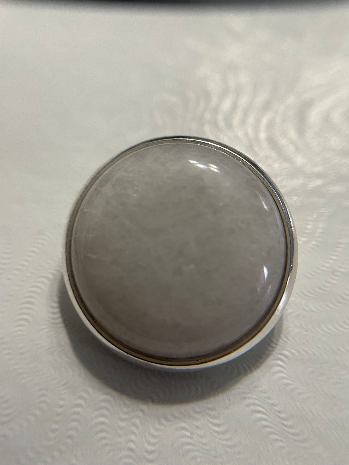 Broches Argentées en Pierres Naturelles – 25 mm